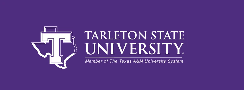 The image features the Tarleton State University logo on a purple background, highlighting its affiliation with The Texas A&M University System.